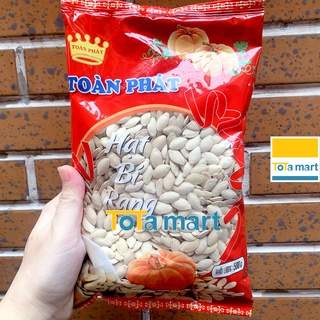 Hạt dưa rang, hạt bí rang Toàn Phát gói 500g.