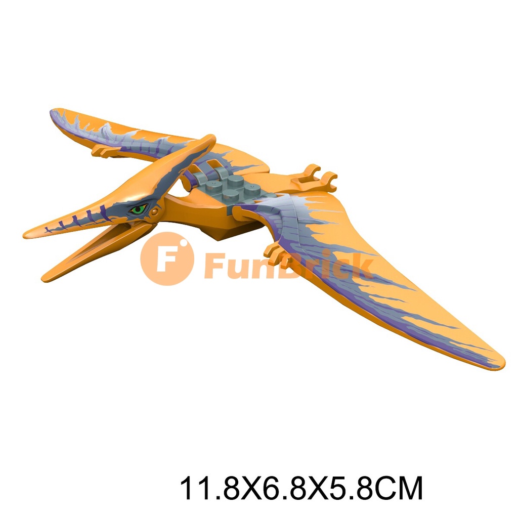 Mô hình đồ chơi khối xây dựng nổi tiếng khủng long Tyrannosaurus Rex Velociraptor Styx