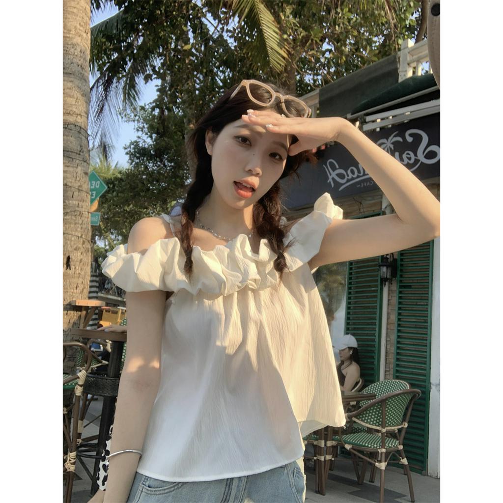 Áo Sơ Mi Một Dây Hở Vai Phong Cách Ngày Lễ  tao bao