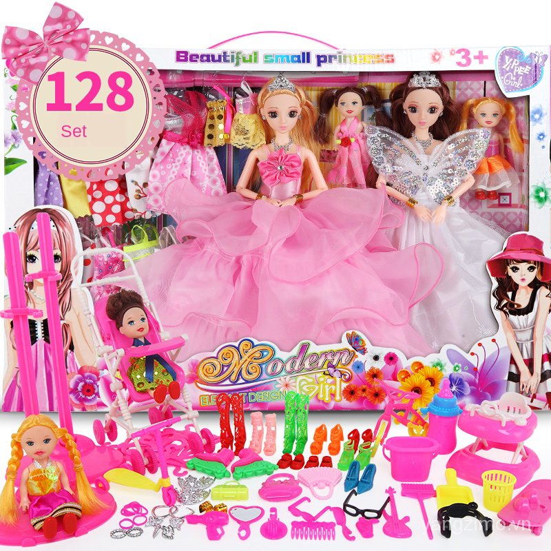 Bộ Đồ Chơi Búp Bê Barbie Cho Bé Gái