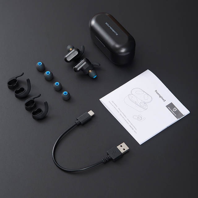 Tai nghe True Wireless SoundPEATS Truengine 2 Dual Dynamic Drivers &amp; Bluetooth V5.0