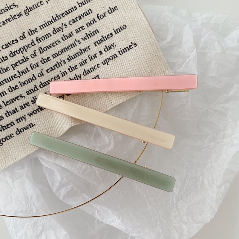 Kẹp Tóc Nhựa Acrylic Màu Kẹo Ngọt Phong Cách Hàn Quốc Dễ Thương