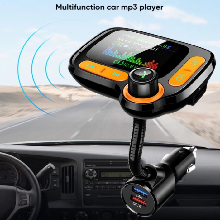 Sản Phẩm Tẩu nghe nhạc, điện thoại rảnh tay bluetooth dùng trên ô tô cao cấp thương hiệu Hyundai C86 - Hàng Chính Hãng