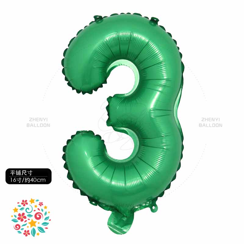 Bong Bóng Lá Nhôm Hình Chữ Cái Từ 0-9 16 inch  Trang Trí Tiệc