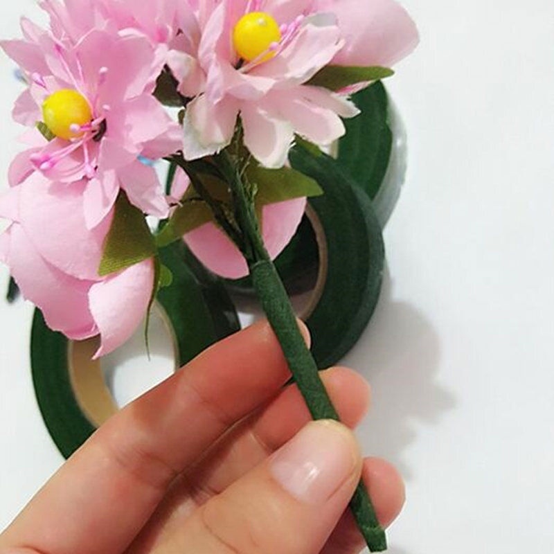 Cuộn Băng Keo Tự Dính 30 Yard Dùng Quấn Hoa Giả Trang Trí Thủ Công