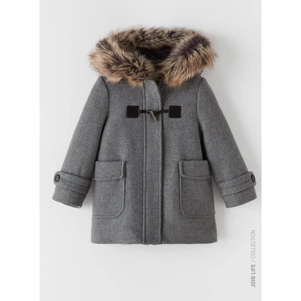 Áo khoác Dạ có mũ Zara Auth