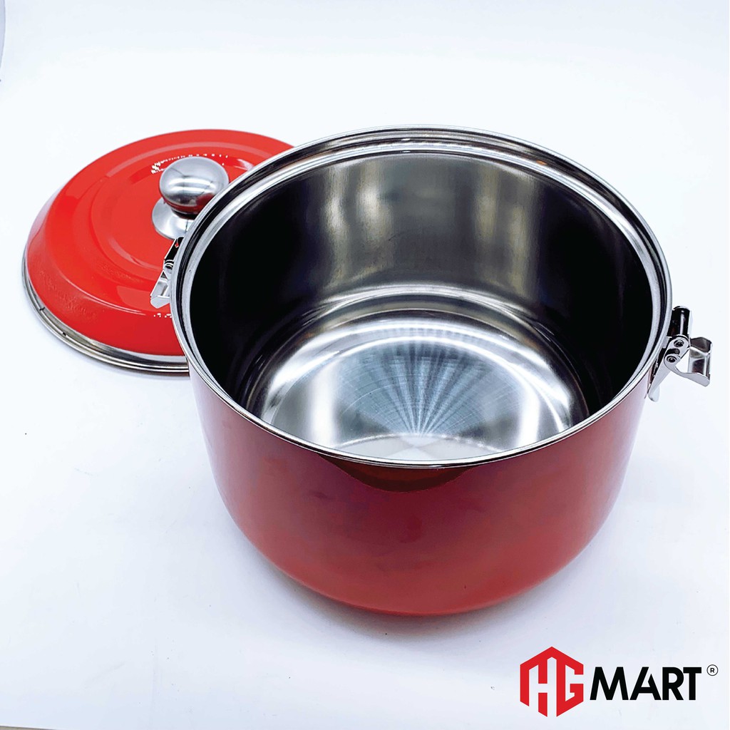 Nồi nấu chậm giữ nhiệt chân không đa năng Inox 304 HG Mart 6L dùng cho bếp ga Bảo hành 12 tháng