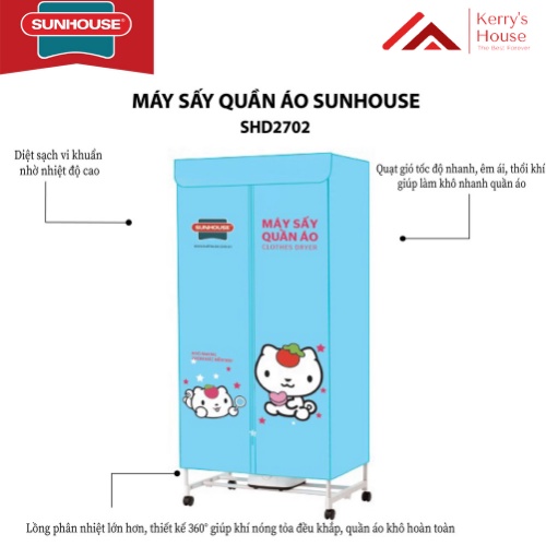 Máy sấy quần áo Sunhouse SHD2702