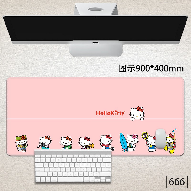 ♥❤❥Super cute mouse pad girls' computer hipster thickened desk mat lock edge customizable creative plus-sized office mat