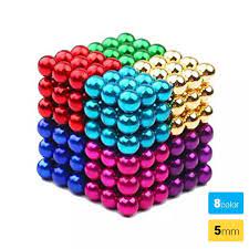 Bộ Bi Xếp Hình BuckyBalls Rainbow 8 màu 216 viên đường Kính 5 mm Hộp Nhôm