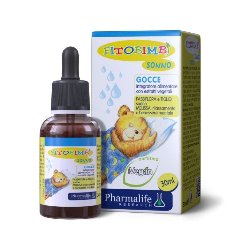 Fitobimbi Sonno, Siro thảo dược giúp bé ngủ ngon, ngủ sâu giấc, giảm căng thẳng