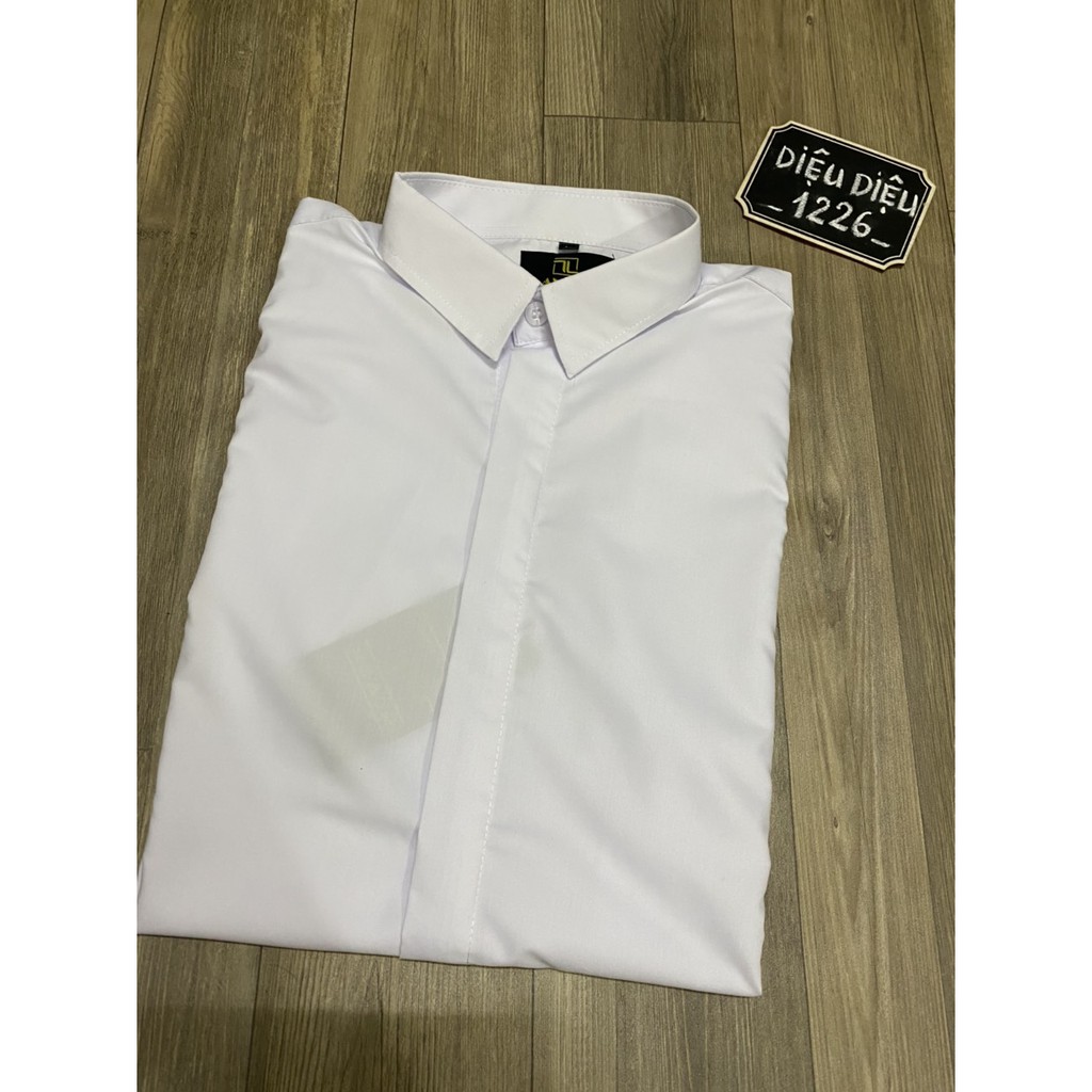 ÁO SƠ MI NAM TRẮNG SƠ MI NAM GIẤU CÚC HÀNG CAO CẤP kèm ảnh thật - Diệu Diệu 1226 | BigBuy360 - bigbuy360.vn