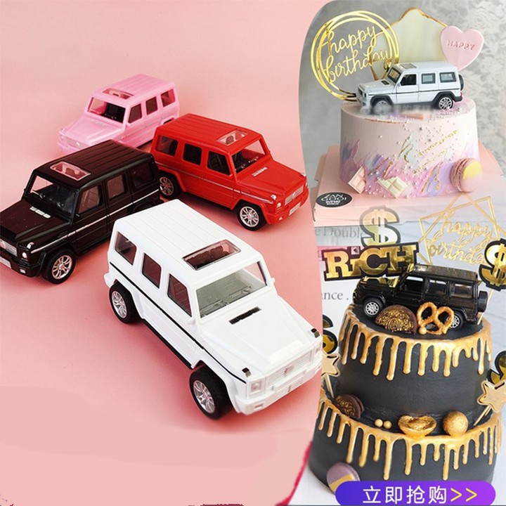 [SIÊU HOT] – Xe mô hình SUV - Trang trí bánh sinh nhât bánh kem + KÈM QUÀ TẶNG