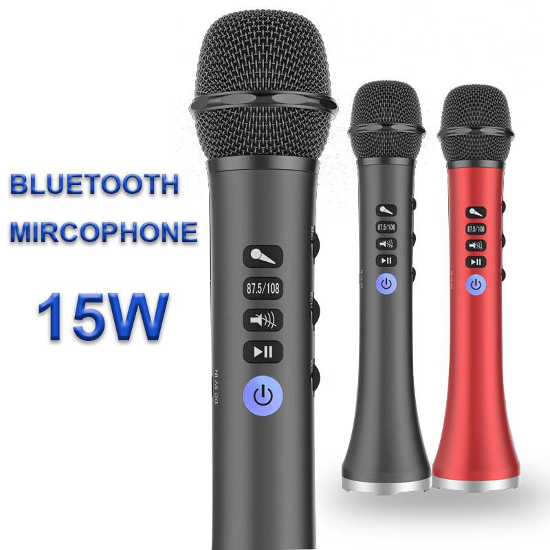 Micro karaoke bluetooth cao cấp L689 chống rè chống hú - Hát karaoke có hỗ trợ ghi âm công suất lớn 15W