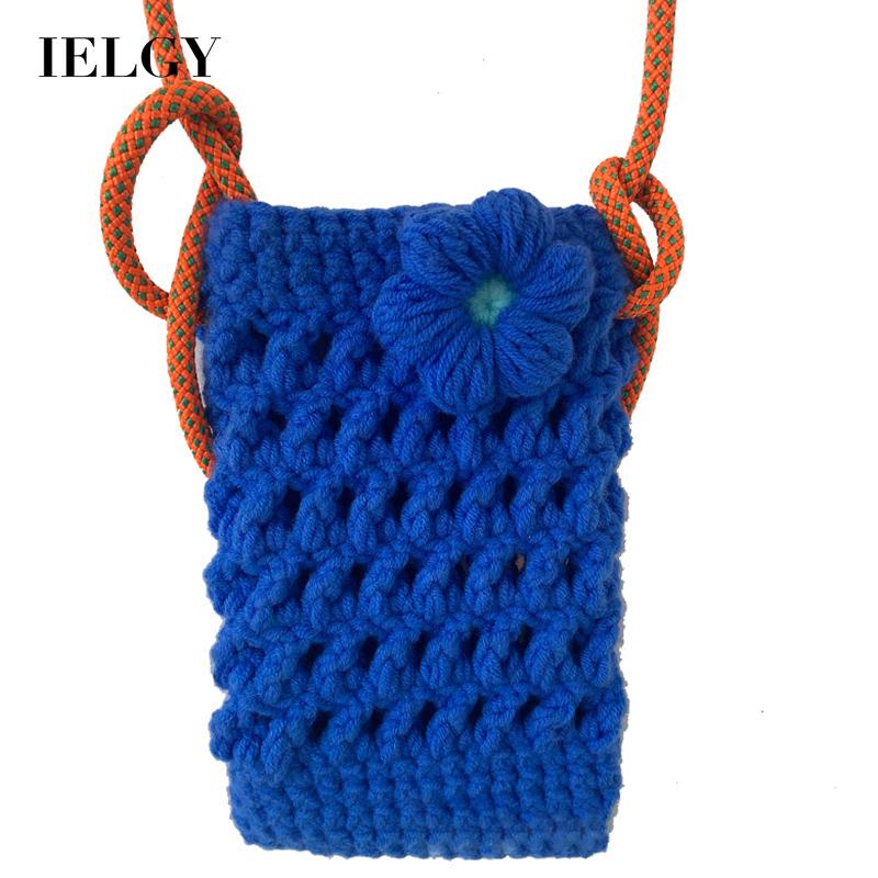 Túi Đeo Vai Đan Len Đựng Điện Thoại Xinh Xắn Thời Trang