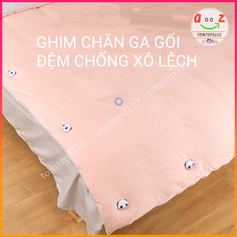 Set 8 Ghim Kẹp Chăn Ga Gối Chống Xô Lệch