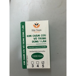 Hộp Kim châm cứu Hải Nam(10 gói 1000 kim)