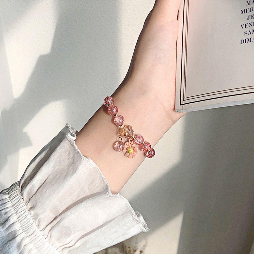 MOCHO Vòng Tay Dây Thừng Xỏ Hạt Tròn Màu Trơn Độc Đáo Cho Nữ