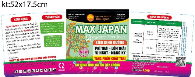 XÔ MAX JAPAN 4,5 ký
