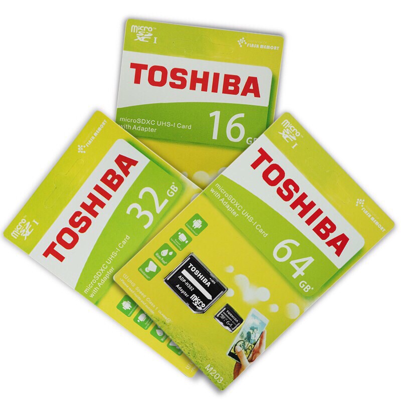 Thẻ Nhớ Toshiba Micro SD 16GB 32G 64Gb Cho Camera Hành Trình Cam IP Điện thoại Thẻ Nhớ Chính Hãng Rẻ | BigBuy360 - bigbuy360.vn