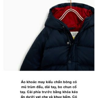 ÁO PHAO BÉ TRAI BASIC ZARA