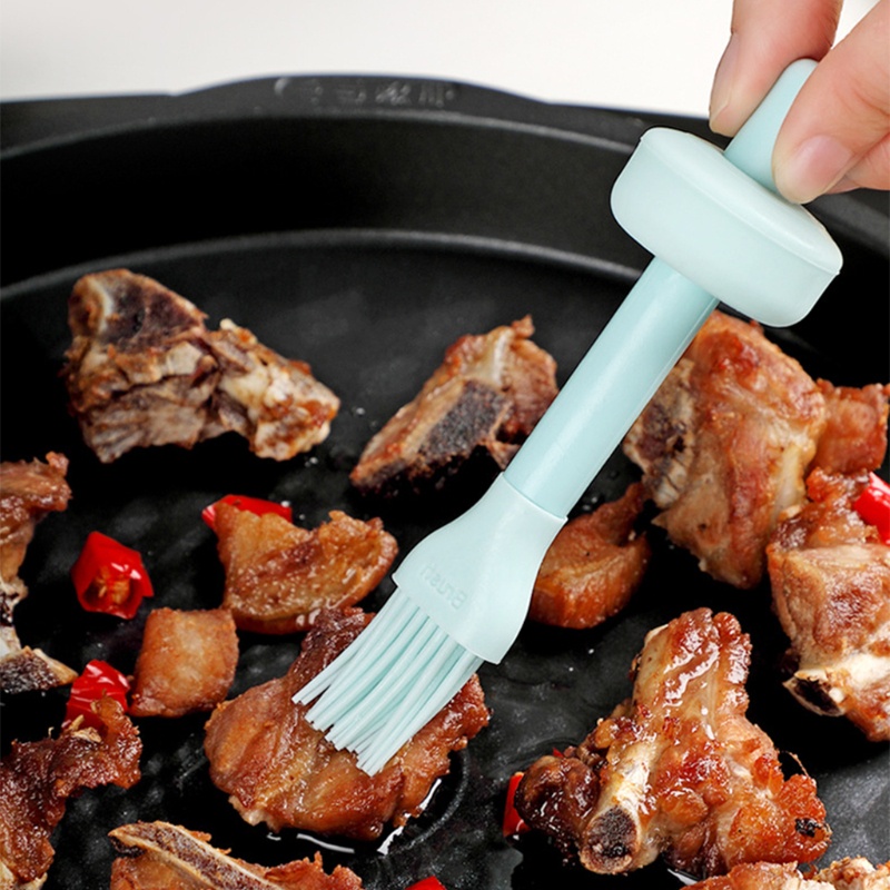 Silicone Bình Đựng Dầu Kèm Cọ Silicon Dùng Nướng Bbq Tiện Dụng