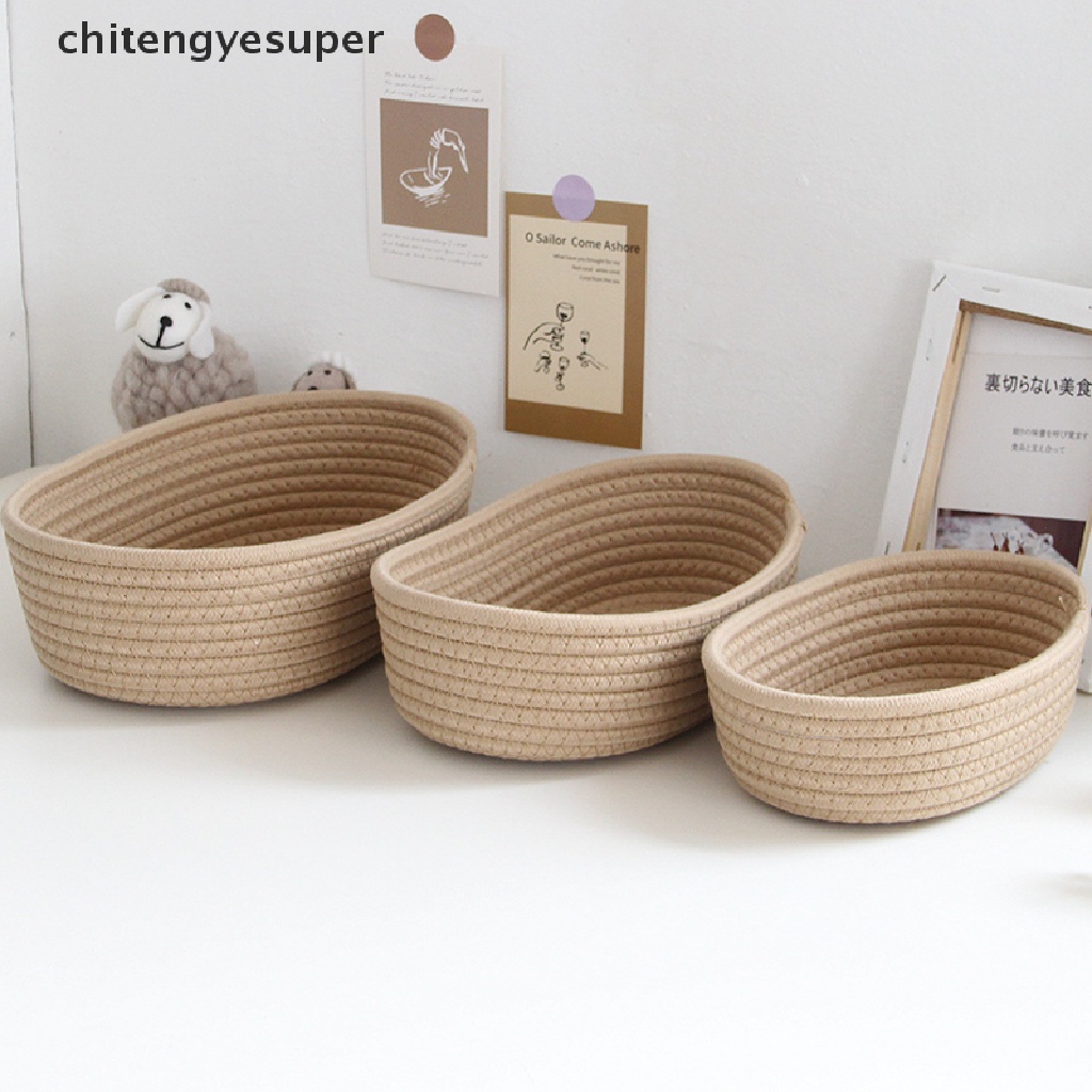 Chitengyesuper Storage Basket Storage Box Desktop Sundries Storage Basket Cosmetics Snack Porch CGS