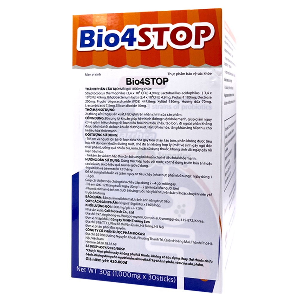 Men vi sinh Bio4STOP Hàn Quốc