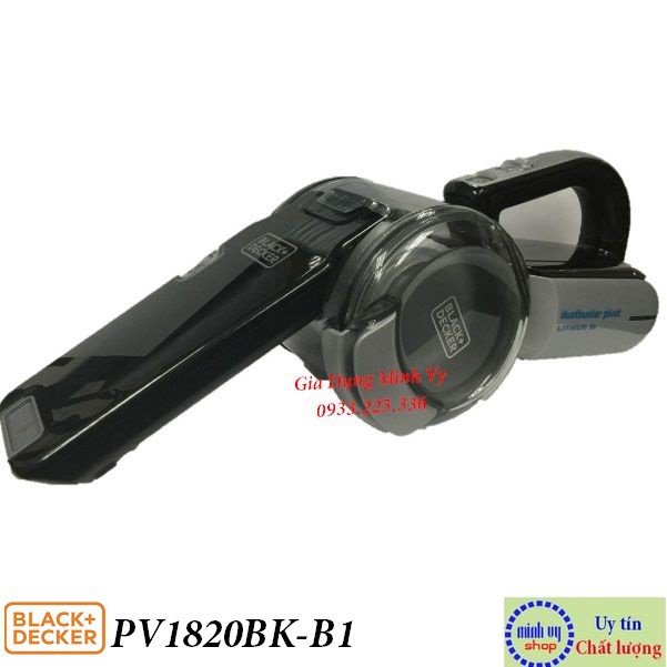 PV1820BK Máy hút bụi cầm tay cao cấp siêu mạnh dùng pin 18v tiện lợi Black &amp; Decker