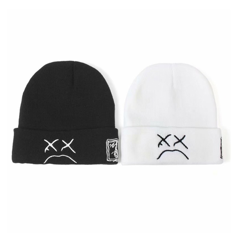 Mũ Len Beanie In Hình Gương Mặt Vui Nhộn Hợp Thời Trang Cho Nam Và Nữ