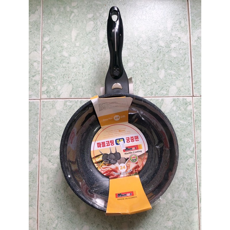 Chảo đá sâu Hàn Quốc Mammy đun bếp từ đủ size