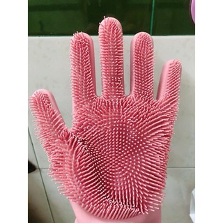 ❄❤️Găng tay rửa bát Silicon mềm mại (1 đôi)❤️