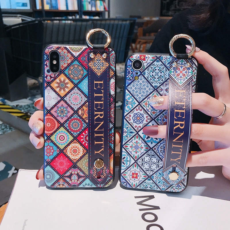 iPhone 6s 7 8 Plus Vintage Totem cầm tay Ốp lưng mềm, Ốp lưng iPhone XS MAX XR siêu mỏng