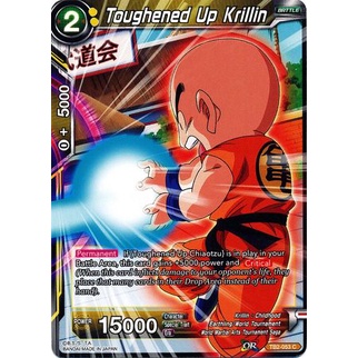 Thẻ bài Dragonball - bản tiếng Anh - Toughened Up Krillin / TB2-053'