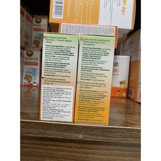 Otosan Nasal Spray Baby.Giúp Bé Hết Viêm Xoang,Khô Mũi Do Vi Khuẩn,Vi Rút.Chai 30ml.Ý
