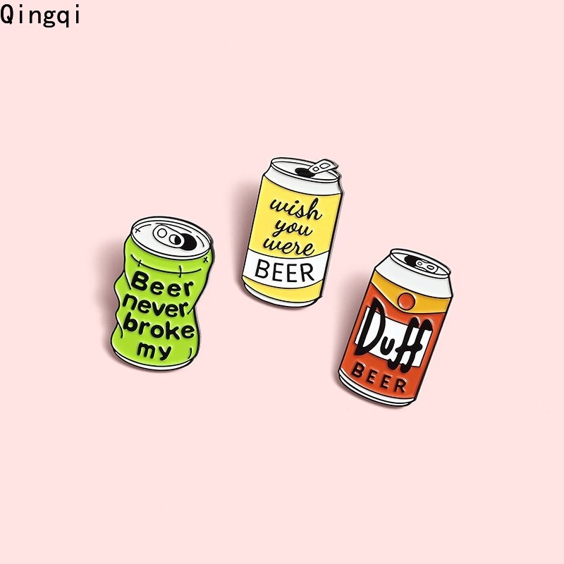 Huy hiệu cài áo Miss Zoe hình lon bia độc đáo đáng yêu