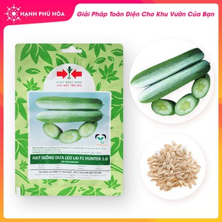 Hạt Giống Dưa Leo Lai F1 Hunter 1.0 Hai Mũi Tên Đỏ 10g/Gói- Cây Khoẻ, Cho Năng Suất Cao, Trái Không Bị Đắng, Ăn Ngon