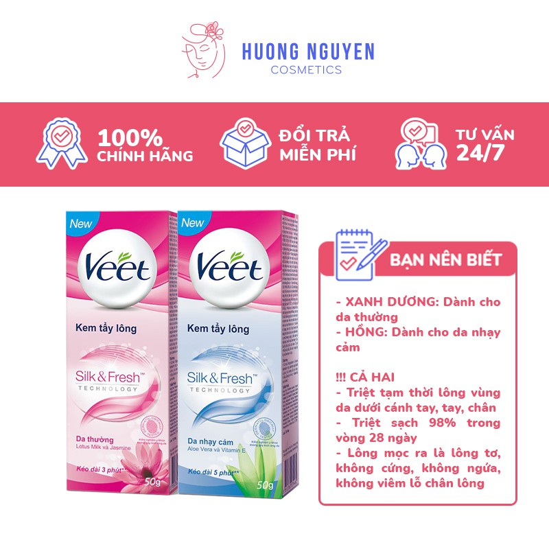 Kem Tẩy Lông Veet Cho Da Nhạy Cảm 100ml