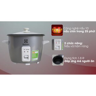 Nồi cơm điện Electrolux 1.8 lít ERC1800