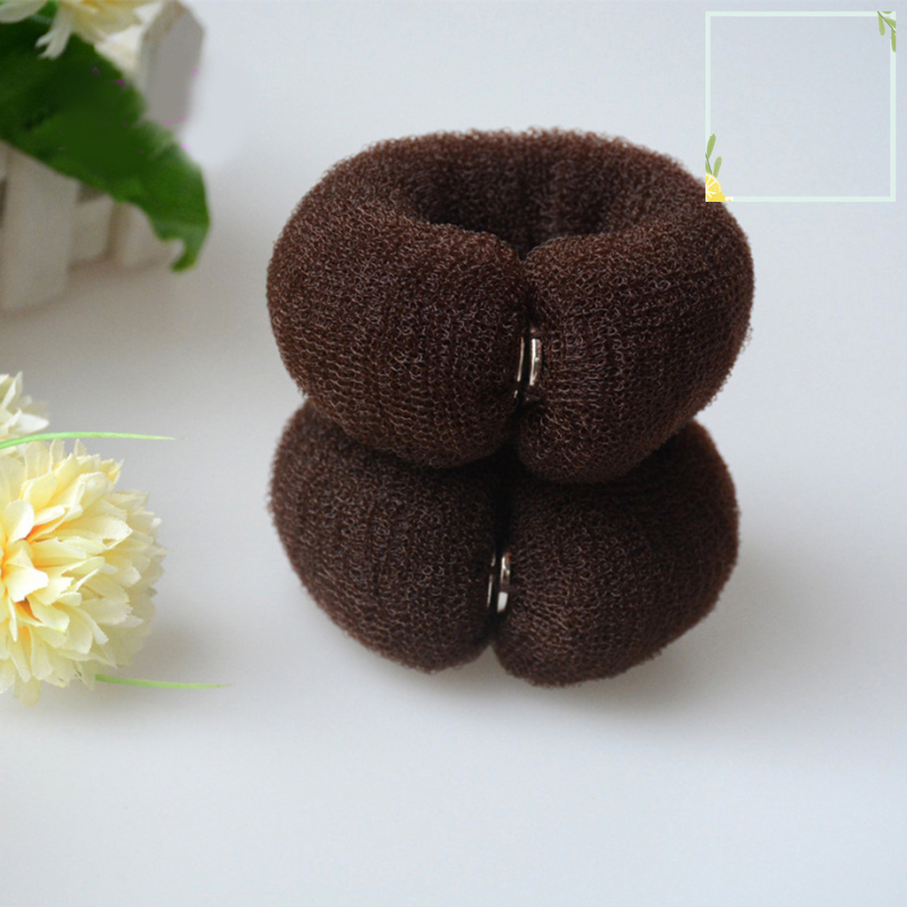 Kẹp Tóc Nylon Hình Bánh Donut Giúp Tạo Kiểu Tóc Cho Nữ