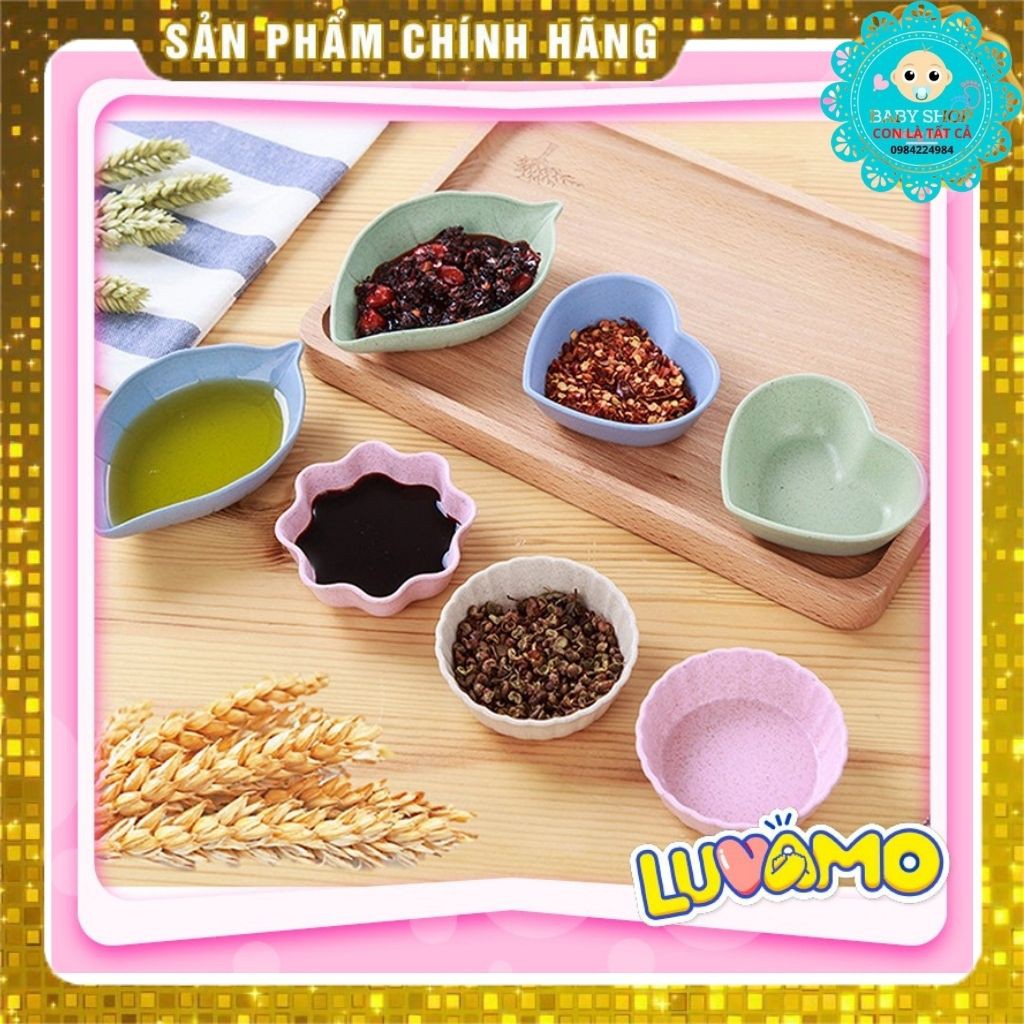 Bát Ăn Dặm Lúa Mạch Kiểu Nhật Mini Hình Hoa Lá Xinh Xắn - Shop Con là Tất Cả