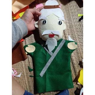 Rối bàn tay tiên ông handmade( cây tre trăm đốt)  bằng nỉ mềm