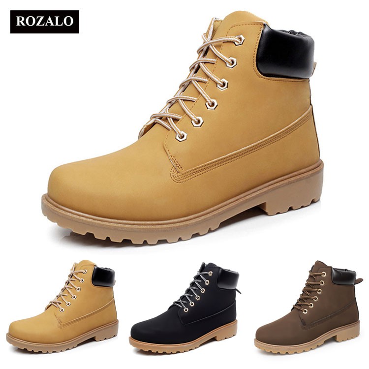 [XẢ KHO] Giày boot nam cổ cao chống thấm Rozalo RM6604