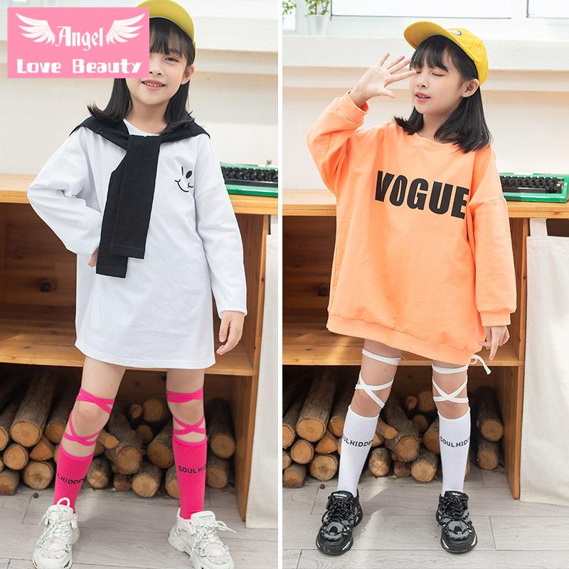 Vớ Cao Ngang Bắp Chân Cột Dây Thời Trang Cho Bé Gái 3-8 Tuổi