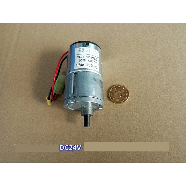 Motor giảm tốc 24V 17rpm tải 18kg 3524