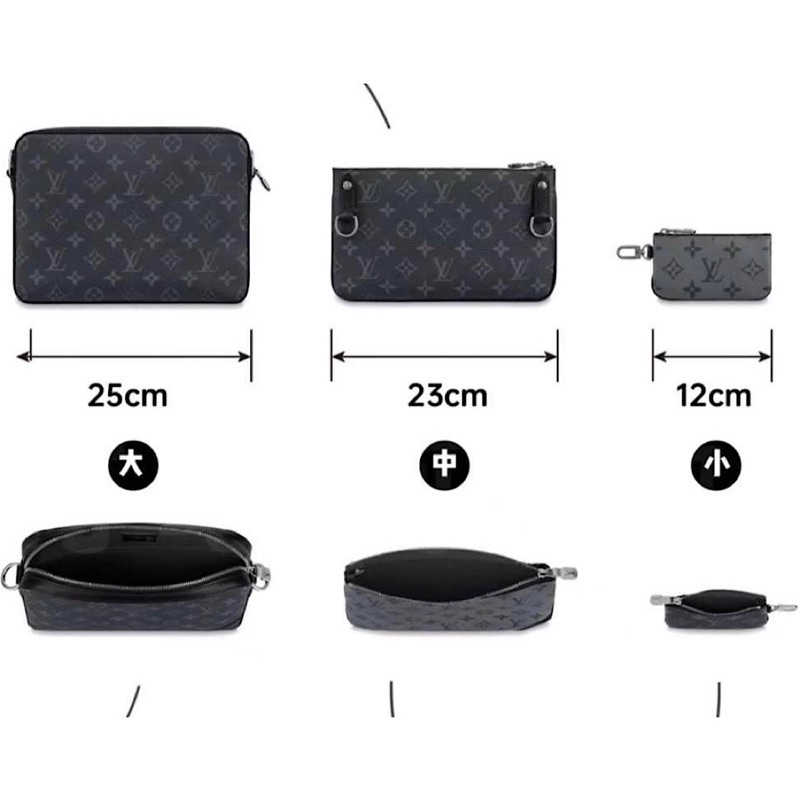Túi Đeo Chéo Nam Trio Mesenger Thiết Kế Hiện Đại Size 25cm - LV2523