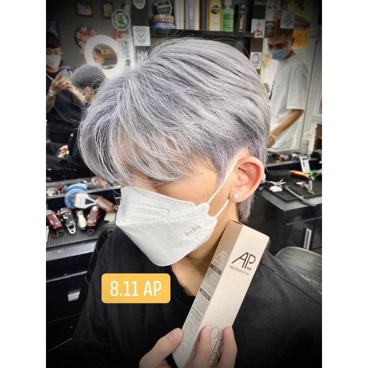 Màu Nhuộm Xám Khói Sáng Tplus, AP 8.11 Light Blonde Ash Cần Tẩy Tóc