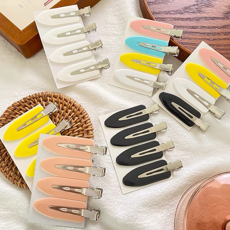 Kẹp nhựa màu sắc cố định tóc 1 cái