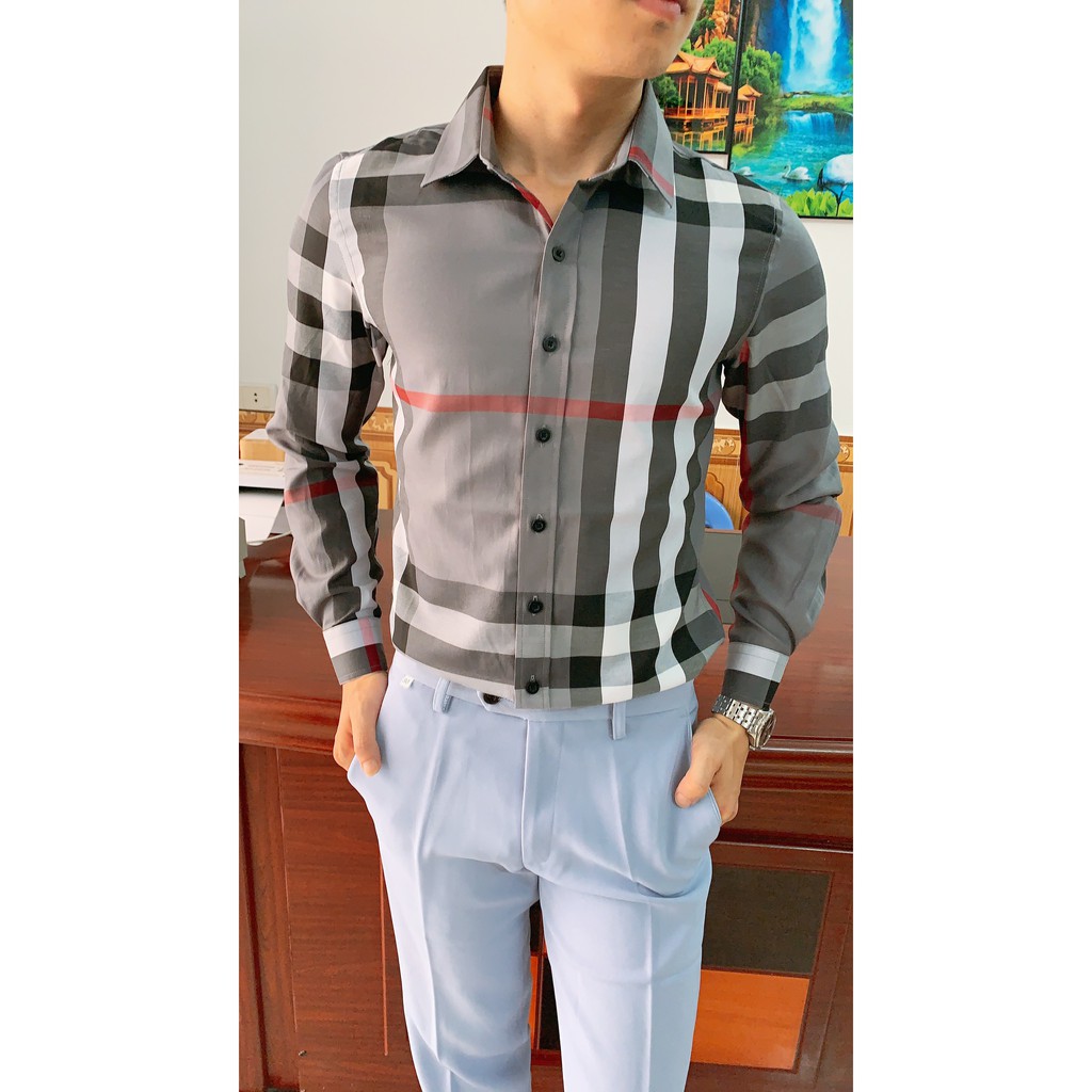 Áo Sơ mi nam Kẻ Sọc BBR Cao Cấp