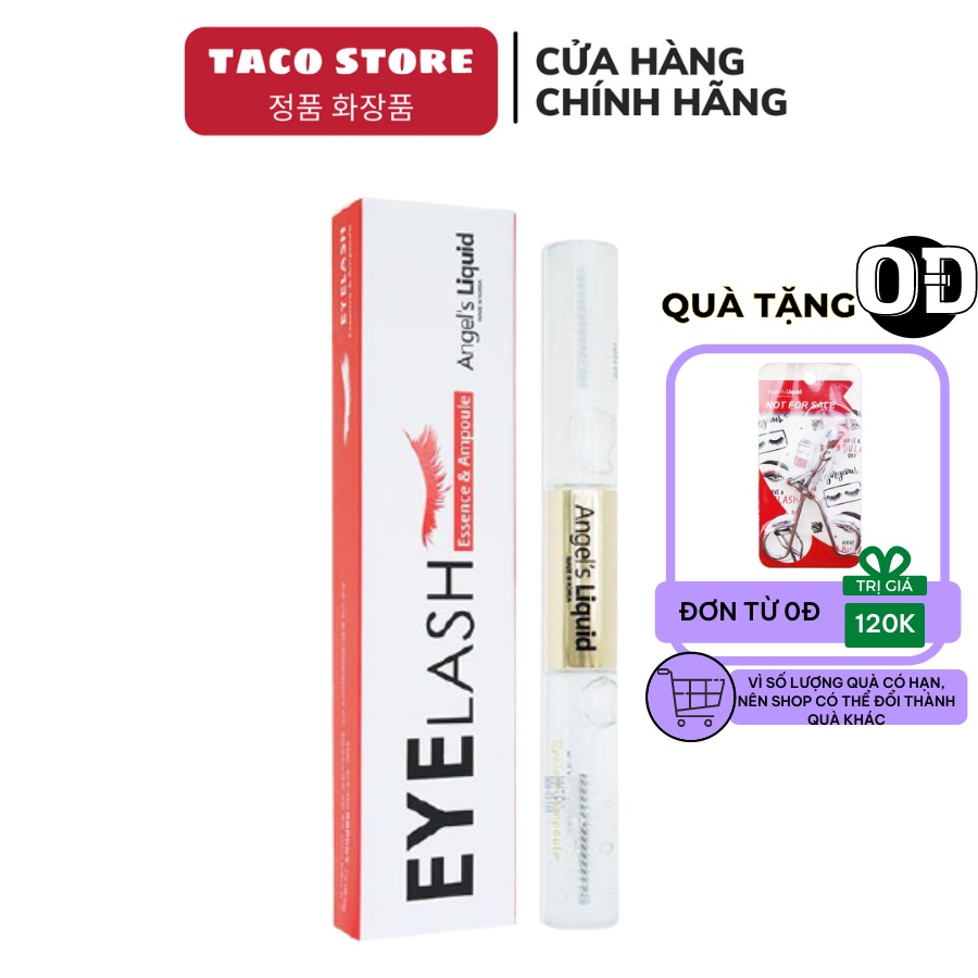 Tinh Chất Dưỡng Mi Dày Và Dài 2 Bước Angel's Liquid Eyelash Essence &amp; Ampoule 5ml